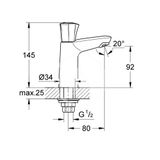 Grohe Costa L - Stojančekový ventil, chróm