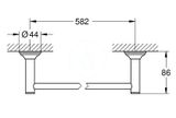 Grohe Essentials Authentic - Držiak uterákov, chróm