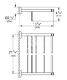 Grohe Essentials - Multi-vešiak na uteráky, Warm Sunset