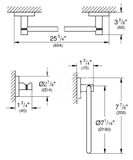 Grohe Essentials - Sada doplnkov na toaletu 3 v 1, kefovaný nikel