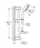 Grohe Tempesta New - Sprchová súprava s tyčou, 2jet, chróm