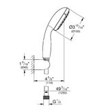 Grohe Tempesta New - Sprchová súprava 100 s držiakom, 2jet, chróm