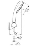 Grohe Tempesta Cosmopolitan - Sprchová súprava, 3jet, chróm