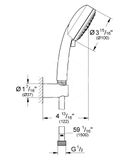 Grohe Tempesta Cosmopolitan - Sprchová súprava, 3jet, chróm