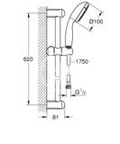 Grohe Tempesta New - Sprchová súprava, 2jet, chróm