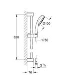 Grohe Tempesta Cosmopolitan - Sprchová súprava, 4jet, chróm