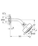 Grohe Tempesta Cosmopolitan - Hlavová sprcha, 4jet, chróm