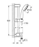 Grohe Tempesta New - Sprchová súprava, 3jet, chróm