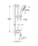 Grohe Tempesta Cosmopolitan - Sprchová súprava, 3jet, chróm