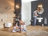 Grohe Euro Ceramic - Závesné WC, Rimless, Triple Vortex, alpská biela