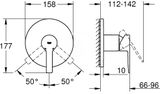 Grohe Lineare - Sprchová batéria pod omietku, chróm