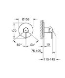 Grohe Plus - Sprchová batéria pod omietku, chróm