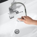 Grohe Plus - Umývadlová batéria L, s výpusťou a výsuvnou koncovkou, chróm