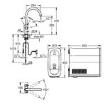 Grohe Blue Home - Drezová batéria s chladiacim zariadením a filtráciou, kefovaný Warm Sunset