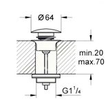 Grohe Odtokové súpravy - Odpadová súprava, Hard Graphite