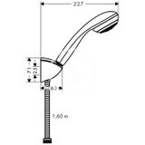 Hansgrohe Crometta 85 - Sprchová súprava Mono, 1 prúd, chróm