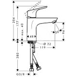 Hansgrohe Focus E2 - Umývadlová batéria, LowFlow 3,5 l/min, chróm