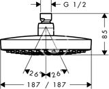 Hansgrohe Croma Select E - Hlavová sprcha, 18 cm, 2 prúdy, chróm