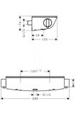 Hansgrohe Ecostat Select - Termostatická sprchová batéria, biela/chróm