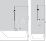 Hansgrohe Crometta - Set sprchovej hlavice, 2 prúdy, tyče a hadice, biela/chróm