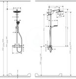 Hansgrohe Crometta - Sprchová súprava S 240 Showerpipe s termostatom,  EcoSmart 9 l/min, chróm