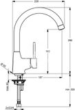 Ideal Standard Nora - Drezová batéria, chróm