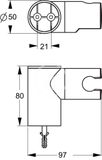 Ideal Standard Idealrain - Držiak sprchy otočný, chróm