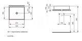 Ideal Standard Strada - Umývadlo, 50x42x15 cm, bez otvoru na batériu, biela