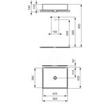 Ideal Standard Strada - Umývadlo 50x42x15 cm, s Ideal Plus, biela