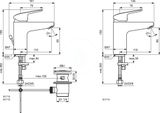 Ideal Standard CeraFlex - Umývadlová batéria s výpustom, chróm