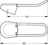 Ideal Standard CeraPlus - Retta ovládacia páka 140 mm, chróm