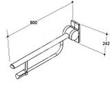 Ideal Standard Contour 21 - Sklopné držadlo, biela