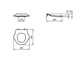 Ideal Standard Contour 21 - Detská WC doska bez poklopu, modrá