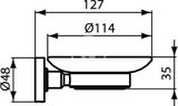 Ideal Standard IOM - Mydlovnička s držiakom, číre sklo/chróm