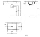 Ideal Standard Strada - Umývadlo, 60x44x18 cm, s prepadom, biela