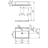 Ideal Standard Strada - Umývadlo 60x42x15 cm, 1 otvor na batériu, s Ideal Plus, biela