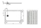 Ideal Standard Ultra Flat S - Sprchová vanička 140x70 cm, čierna