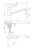 Ideal Standard CeraFlex - Drezová batéria, vysoký vývod, BlueStart, chróm