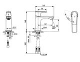 Ideal Standard Connect Air - Umývadlová batéria Slim, BlueStart, chróm