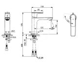 Ideal Standard Connect Air - Umývadlová batéria Grande Slim, BlueStart, chróm