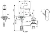 Ideal Standard Connect Air - Umývadlová batéria Piccolo Slim s výpusťou, BlueStart, chróm