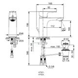 Ideal Standard Connect Air - Umývadlová batéria s výpustom, chróm