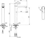 Ideal Standard Connect Air - Umývadlová batéria Slim, BlueStart, chróm