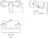 Ideal Standard Connect Air - Sprchová batéria, chróm