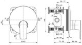 Ideal Standard Connect Air - Batéria pod omietku, chróm