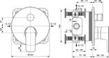 Ideal Standard Connect Air - Batéria pod omietku, chróm