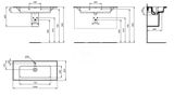 Ideal Standard Strada II - Nábytkové umývadlo 104x46 cm, s otvorom na batériu, s Ideal Plus, biela