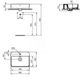 Ideal Standard Strada II - Umývadlo 50x40 cm, s Ideal Plus, biela