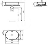 Ideal Standard Strada II - Umývadlo s prepadom 60x40 cm, s Ideal Plus, biela