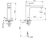 Ideal Standard Edge - Umývadlová batéria Grande Slim, chróm